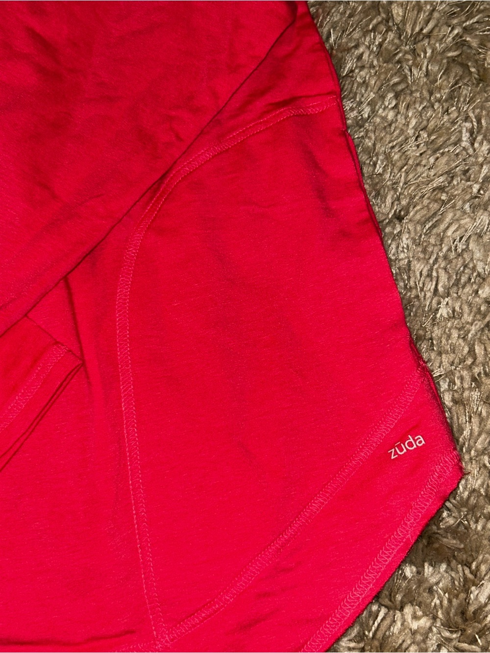 zuda Hot Pink Long Sleeve Top w/pockets - Picture 3 of 4